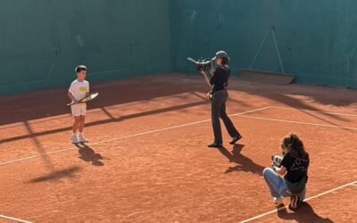 El Club acull un rodatge de roba esportiva infantil